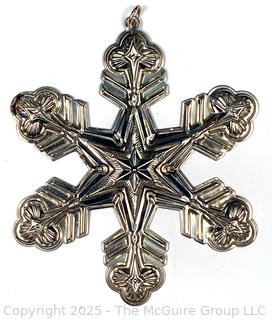 Gorham Sterling Silver Snowflake Ornament 1995