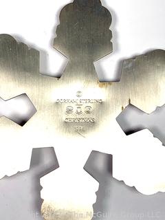Gorham Sterling Silver Snowflake Ornament 1995