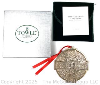 Towle Sterling Silver Celtic Ornament in Box, 2002