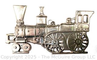 Gorham American Heritage Society Sterling Silver Train Locomotive Christmas Ornament 1976