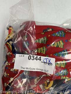 Seven (7) Men's Silk Neckties Including Christmas
