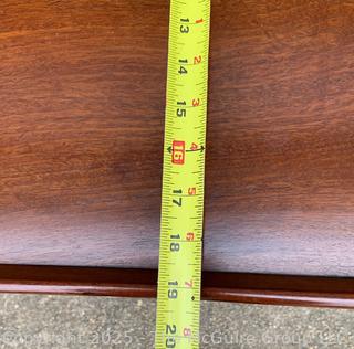 Georgian Style Butler's Tray Table on Mahogany Base.  27"W x 20" x 20"H