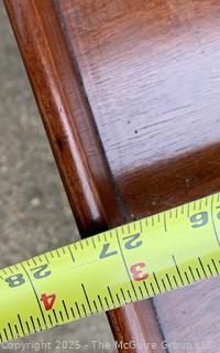 Georgian Style Butler's Tray Table on Mahogany Base.  27"W x 20" x 20"H