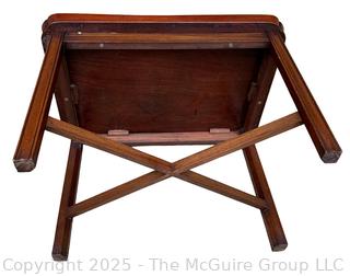 Georgian Style Butler's Tray Table on Mahogany Base.  27"W x 20" x 20"H