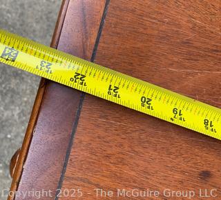English Regency Mahogany Drop Leaf Sofa Table w/ Castors