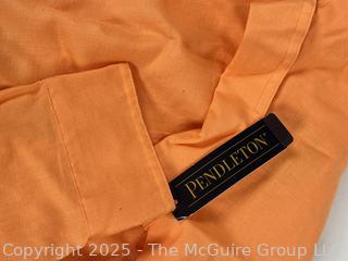 Pendleton Orange Button Front Shirt, Large New with Tags