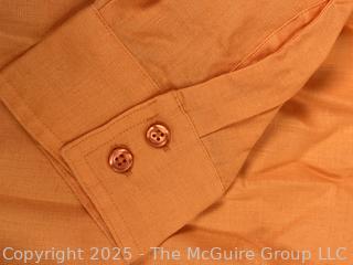 Pendleton Orange Button Front Shirt, Large New with Tags