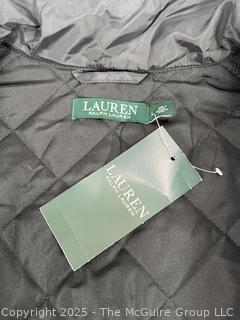 Ralph Lauren Black Quilted Vest L, New with Tags