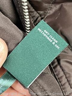 Ralph Lauren Brown Quilted Puffer Jacket with Faux Fur Collar L, New with Tags