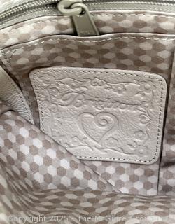 Brighton Straw & Leather Kari Messenger Crossbody Handbag New with Tags