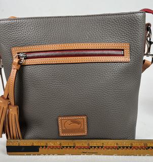 Dooney & Bourke Pebble Grain Leather Tassel Crossbody Handbag, New without Tags