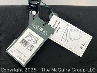 Ralph Lauren Black & Yellow Bainbridge Tote Handbag, New with Tags