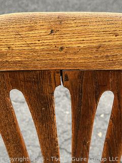 Georgian Carved Mixed Woods Armchair Stamped Sadler