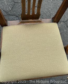 Georgian Carved Mixed Woods Armchair Stamped Sadler