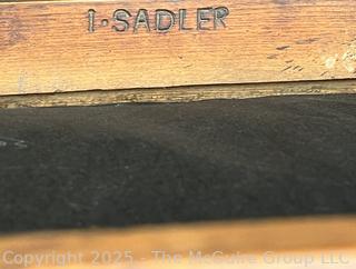 Georgian Carved Mixed Woods Armchair Stamped Sadler