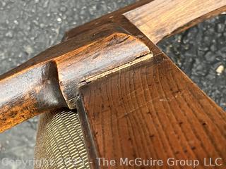 Georgian Carved Mixed Woods Armchair Stamped Sadler