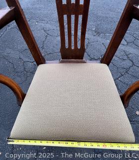 Georgian Carved Mixed Woods Armchair Stamped Sadler