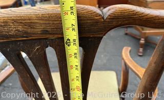 Georgian Carved Mixed Woods Armchair Stamped Sadler