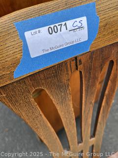 Georgian Carved Mixed Woods Armchair Stamped Sadler