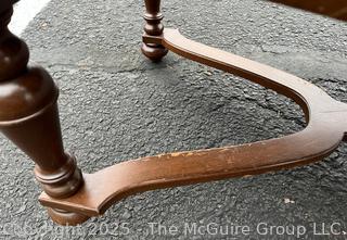 Chinese Camphor Wood Campaign Chest with Hinged Lid and Brass Mounts On Stretcher Base, Circa 1840.  30"H x 35"W x 18"D