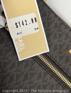 Michael Kors Signature Bedford Logo Flat Crossbody Handbag, New with Tags