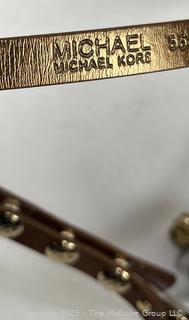 Two (2) Michael Kors Jet Set Signature Crossbody Handbag and Wristlet, New with Tags