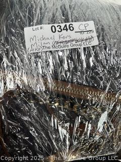 Two (2) Michael Kors Jet Set Signature Crossbody Handbag and Wristlet, New with Tags