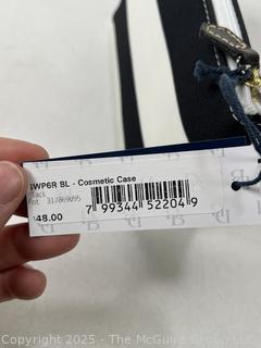 Dooney & Bourke Black & White Cosmetic Pouch, New withTags