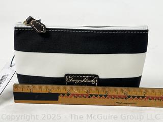Dooney & Bourke Black & White Cosmetic Pouch, New withTags