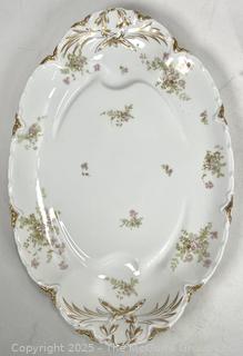 Three (3) Serving Platters or Trays Including H & Co France and Florentine