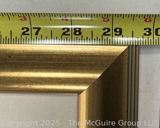 Framed Under Glass Land Of Pueblos Mexico Santa Fe Train Travel Poster. 23" x 29"