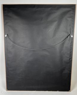 Framed Under Glass Land Of Pueblos Mexico Santa Fe Train Travel Poster. 23" x 29"