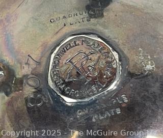  Victorian Quad Plate Webster & Bros Jam Pot and Stand and Bromwell Pickle Cruet with Stand