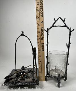  Victorian Quad Plate Webster & Bros Jam Pot and Stand and Bromwell Pickle Cruet with Stand