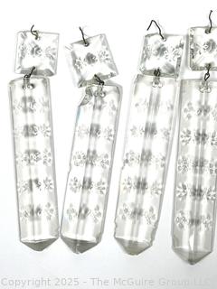 Victorian Girandole Candelabra with Crystal Lusters