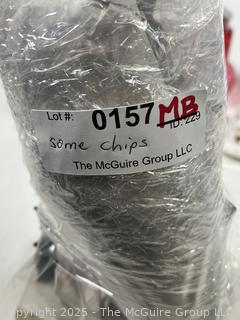 Victorian Girandole Candelabra with Crystal Lusters