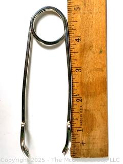 Leonore Doskow for Cartier Sterling Silver Ice Tongs.  31 grams
