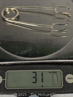 Leonore Doskow for Cartier Sterling Silver Ice Tongs.  31 grams
