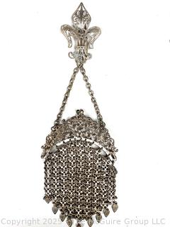 Art Nouveau Mesh Chatelaine Coin Purse
