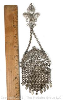 Art Nouveau Mesh Chatelaine Coin Purse