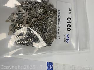 Art Nouveau Mesh Chatelaine Coin Purse