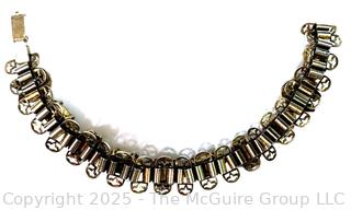 Multi Stone and Rhinestone Slide Bracelet