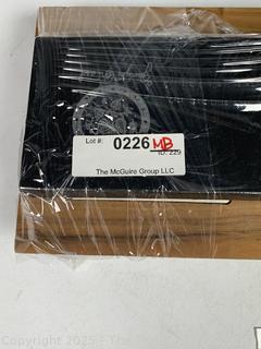 Mid Century Set of Four (4) Georges Briard Glass Coasters in Box and Cheese Tray