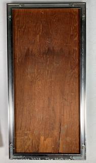 Framed Oil on Board Folk Art Painting of Man and Wife Signed by Polish Artist EK.  