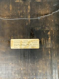 Four (4) Hand Painted Icons on Wood Boards Including Solomon & Sheba Icon Barbara Goshu 1975 and Osvaldo Bohm Photo Fotografie Venezia Italy