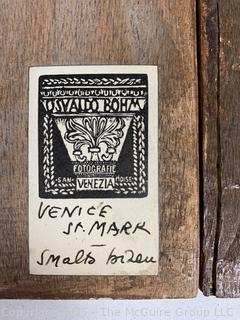 Four (4) Hand Painted Icons on Wood Boards Including Solomon & Sheba Icon Barbara Goshu 1975 and Osvaldo Bohm Photo Fotografie Venezia Italy