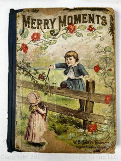 Three (3) Antique Children's Books Including Merry Moments.