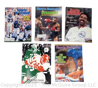 Five (5) Sports Magazines Including Cornell-Dartmouth Football Program Featuring Ed Marinaro