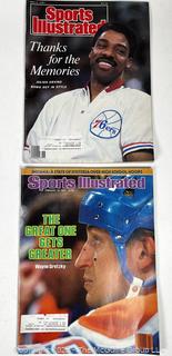 Five (5) Sports Magazines Including Cornell-Dartmouth Football Program Featuring Ed Marinaro