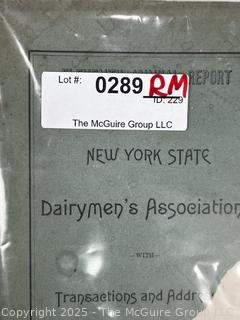 Six (6) New York State Farming Books